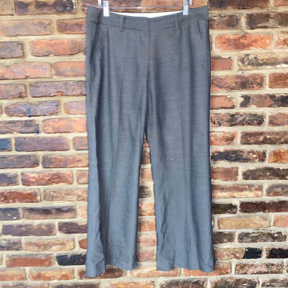 Elie Tahari Brown Wide Leg Relaxed Fit Wool Blend Dress Pants Women's Size 12*
